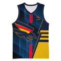 Personalized Adelaide Crows Basketball Jersey Modern Geometric Sports Graphic Style
