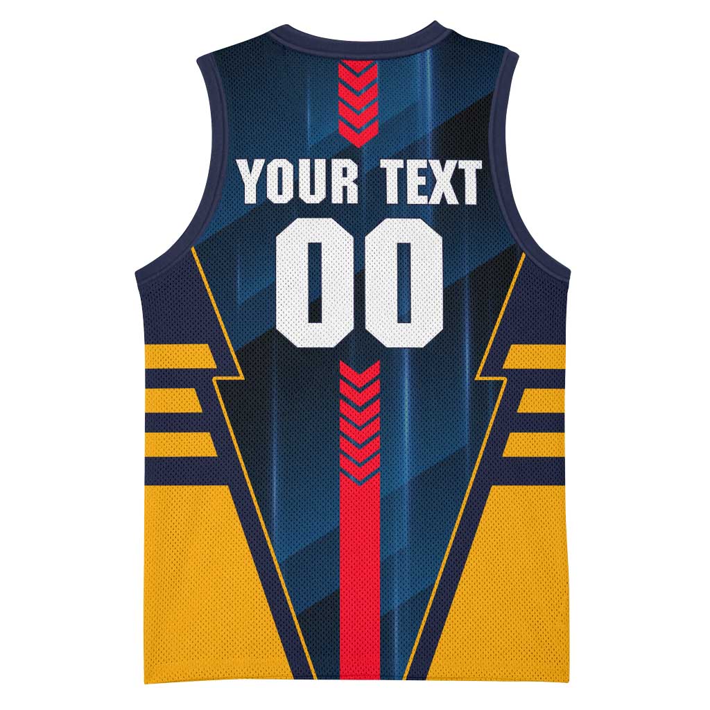 Personalized Adelaide Crows Basketball Jersey Modern Geometric Sports Graphic Style