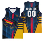 Personalized Adelaide Crows Basketball Jersey Modern Geometric Sports Graphic Style