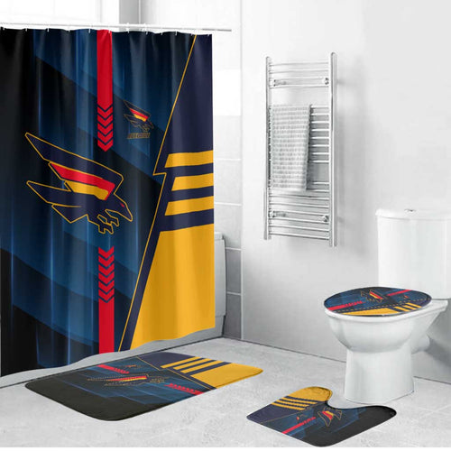 Adelaide Crows Bathroom Set Modern Geometric Sports Graphic Style