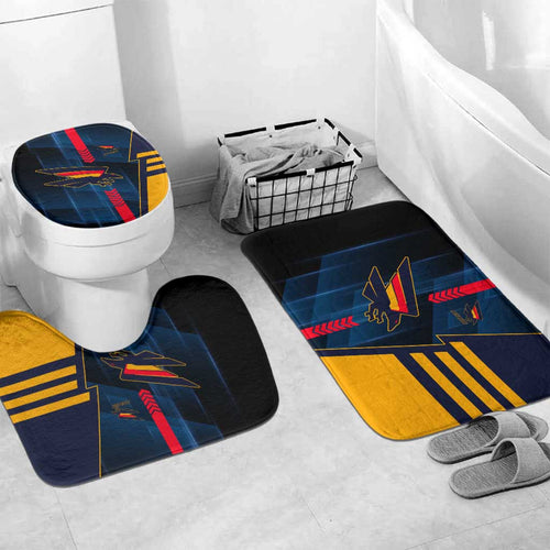 Adelaide Crows Bathroom Set Modern Geometric Sports Graphic Style