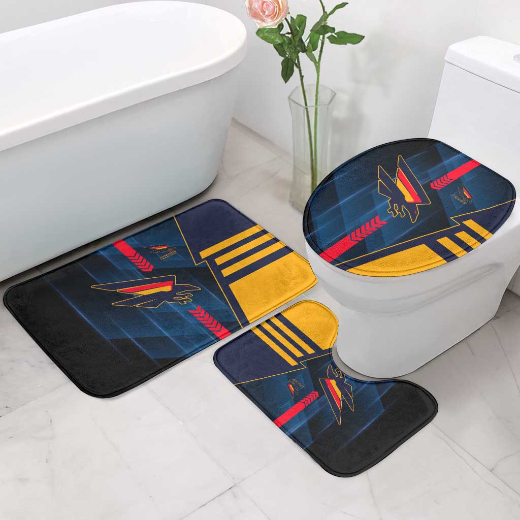 Adelaide Crows Bathroom Set Modern Geometric Sports Graphic Style