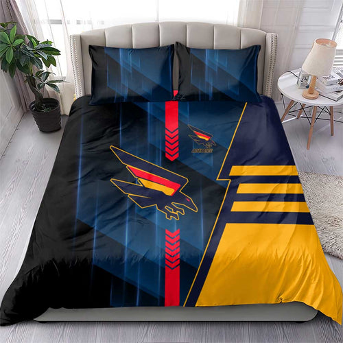 Adelaide Crows Bedding Set Modern Geometric Sports Graphic Style