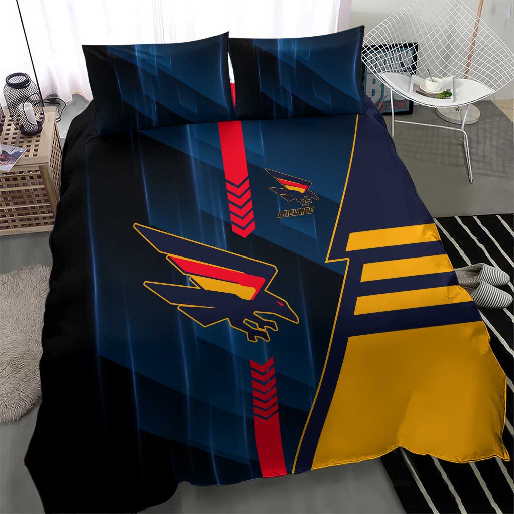 Adelaide Crows Bedding Set Modern Geometric Sports Graphic Style
