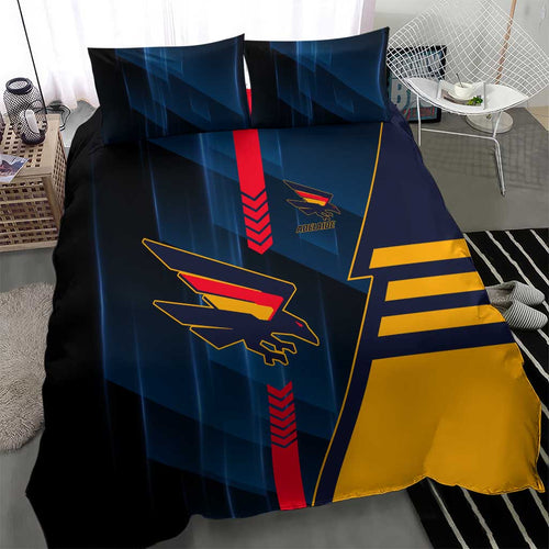 Adelaide Crows Bedding Set Modern Geometric Sports Graphic Style