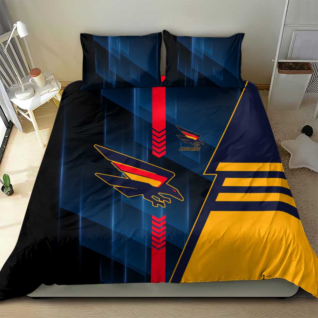 Adelaide Crows Bedding Set Modern Geometric Sports Graphic Style