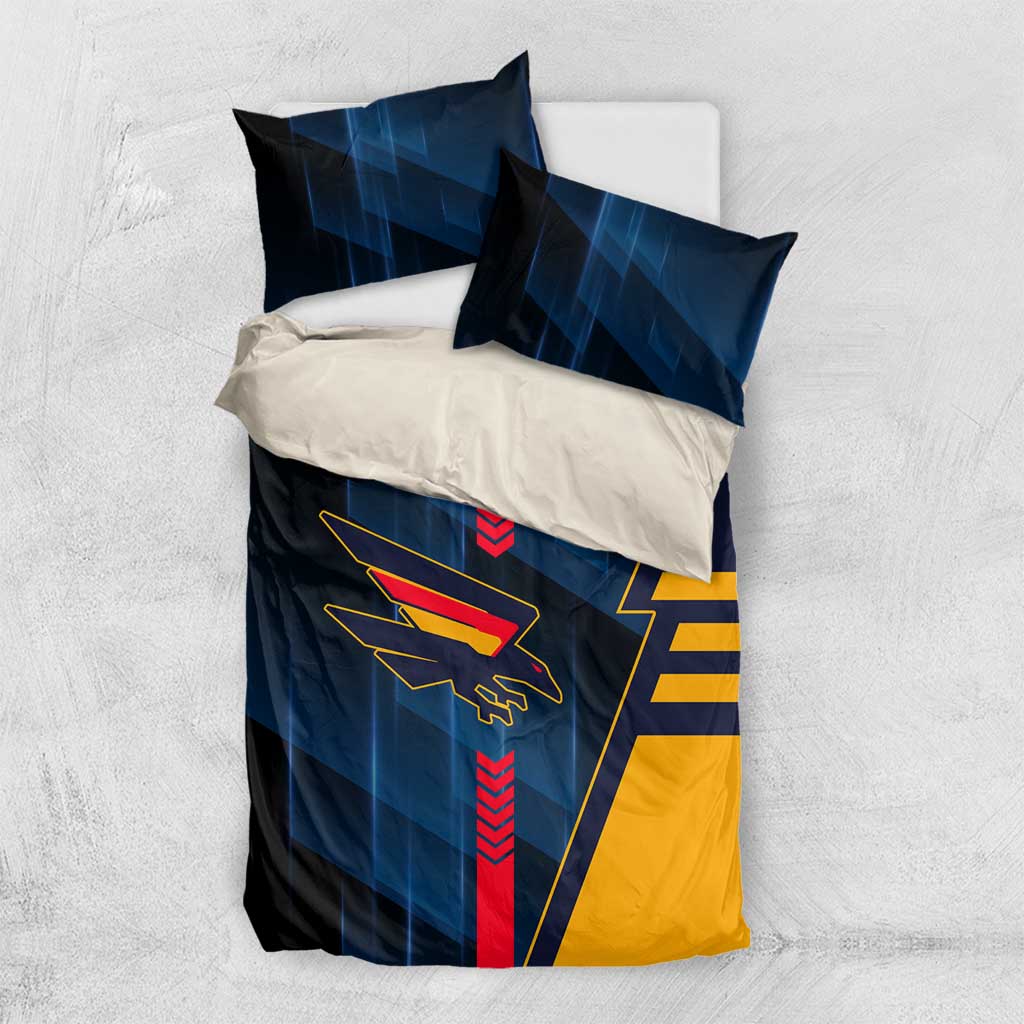 Adelaide Crows Bedding Set Modern Geometric Sports Graphic Style