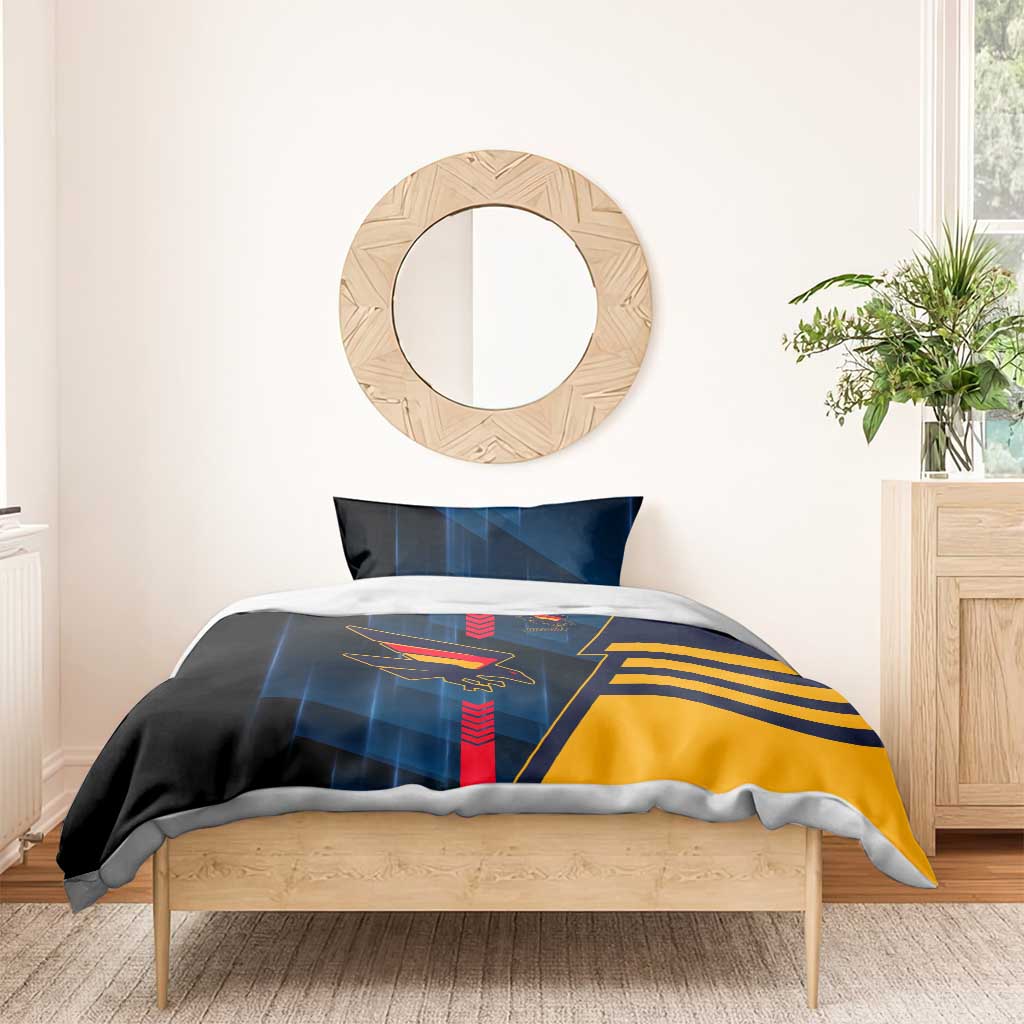 Adelaide Crows Bedding Set Modern Geometric Sports Graphic Style