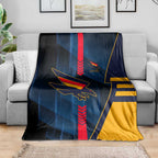Adelaide Crows Blanket Modern Geometric Sports Graphic Style