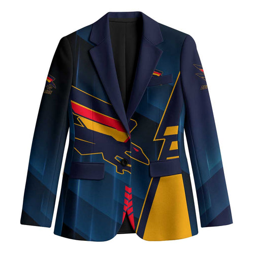 Personalized Adelaide Crows Blazer Modern Geometric Sports Graphic Style