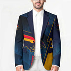 Personalized Adelaide Crows Blazer Modern Geometric Sports Graphic Style
