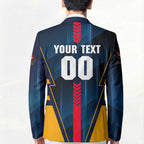 Personalized Adelaide Crows Blazer Modern Geometric Sports Graphic Style