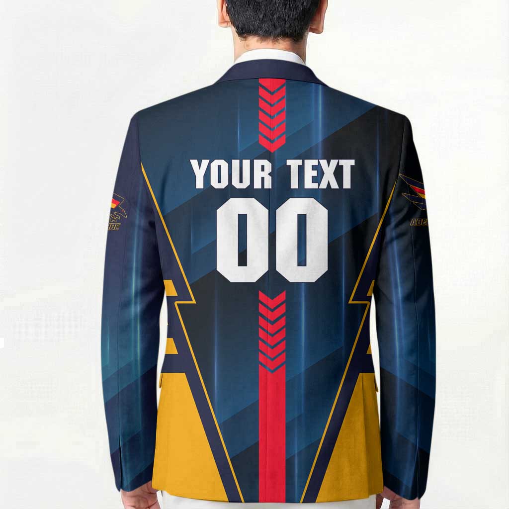 Personalized Adelaide Crows Blazer Modern Geometric Sports Graphic Style