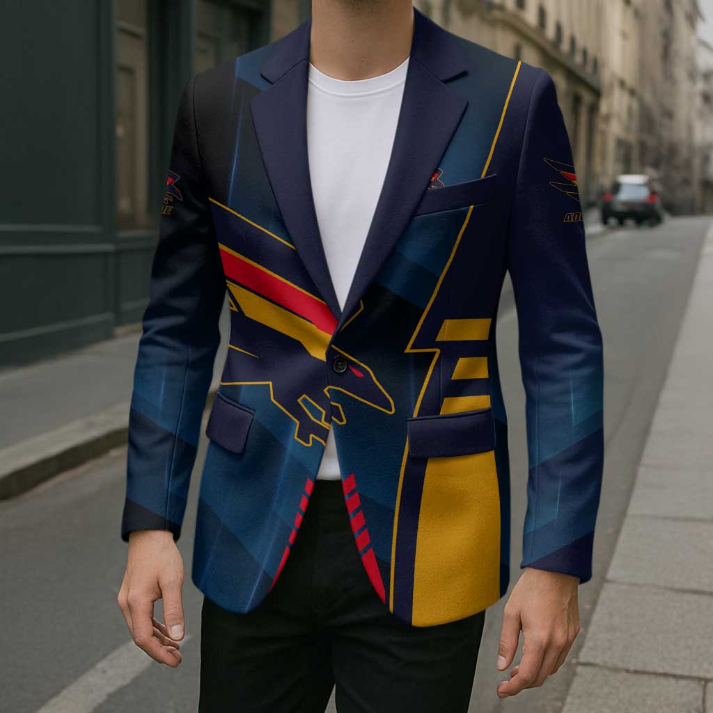 Personalized Adelaide Crows Blazer Modern Geometric Sports Graphic Style