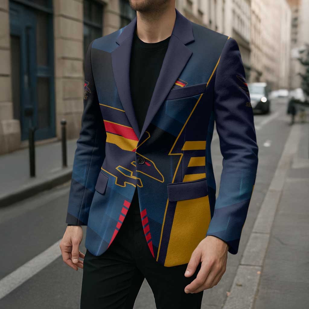 Personalized Adelaide Crows Blazer Modern Geometric Sports Graphic Style