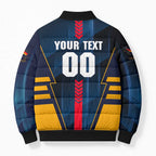 Personalized Adelaide Crows Bomber Puffer Jacket Modern Geometric Sports Graphic Style