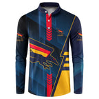 Personalized Adelaide Crows Button Sweatshirt Modern Geometric Sports Graphic Style