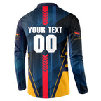 Personalized Adelaide Crows Button Sweatshirt Modern Geometric Sports Graphic Style
