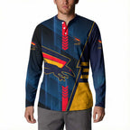 Personalized Adelaide Crows Button Sweatshirt Modern Geometric Sports Graphic Style