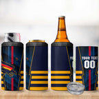 Personalized Adelaide Crows 4 in 1 Can Cooler Tumbler Modern Geometric Sports Graphic Style
