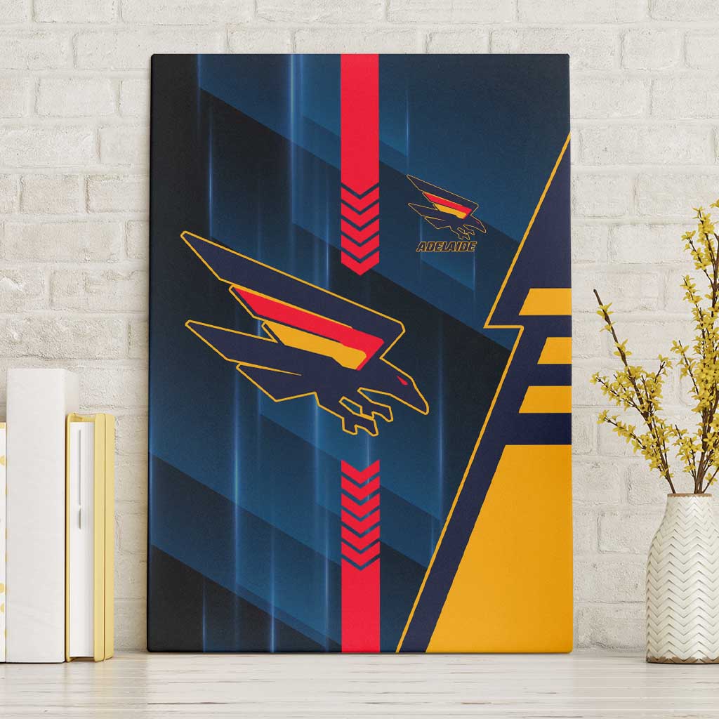 Adelaide Crows Canvas Wall Art Modern Geometric Sports Graphic Style