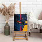 Adelaide Crows Canvas Wall Art Modern Geometric Sports Graphic Style