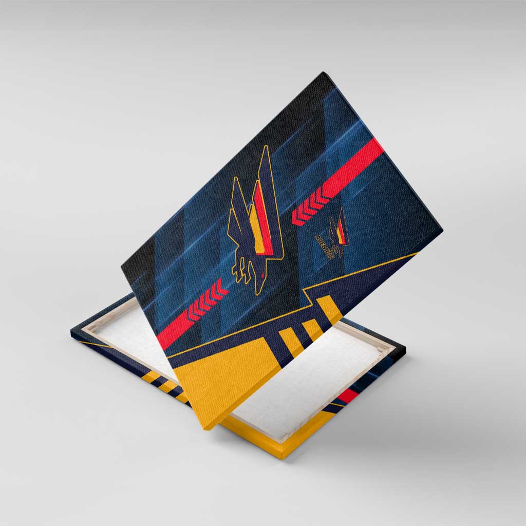 Adelaide Crows Canvas Wall Art Modern Geometric Sports Graphic Style
