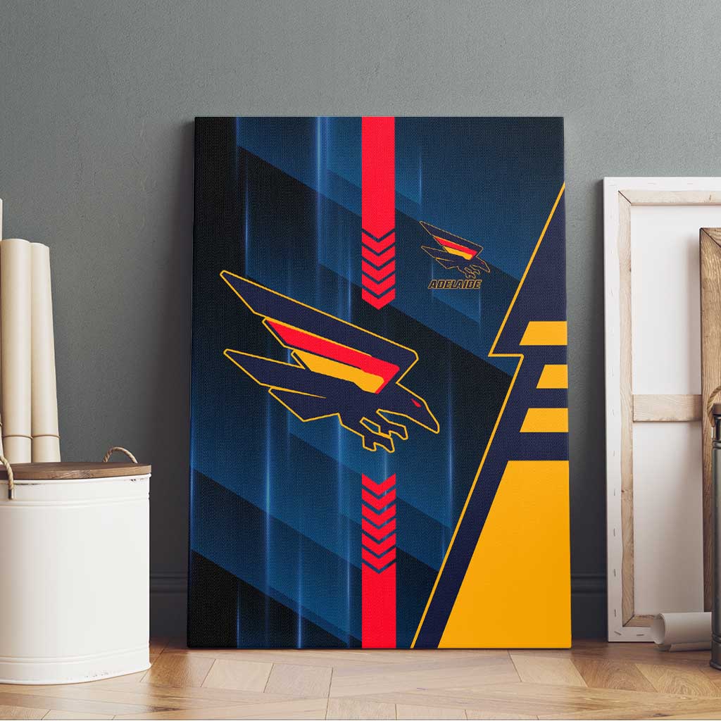 Adelaide Crows Canvas Wall Art Modern Geometric Sports Graphic Style