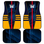 Personalized Adelaide Crows Car Mats Modern Geometric Sports Graphic Style