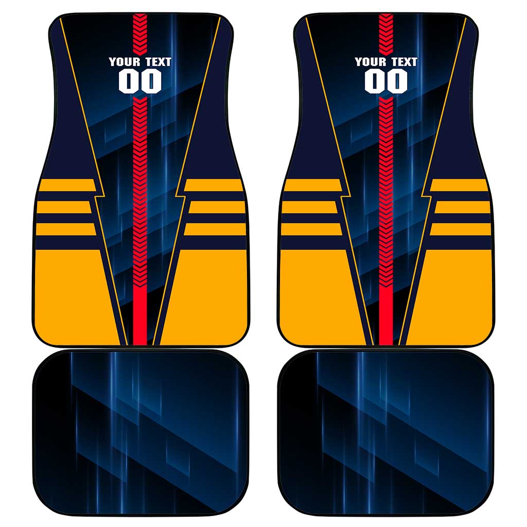 Personalized Adelaide Crows Car Mats Modern Geometric Sports Graphic Style