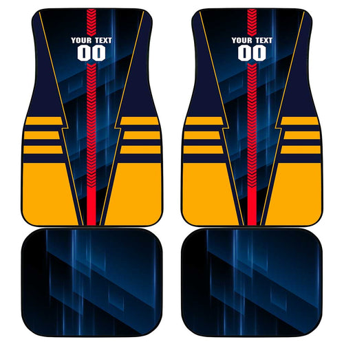 Personalized Adelaide Crows Car Mats Modern Geometric Sports Graphic Style