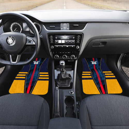 Personalized Adelaide Crows Car Mats Modern Geometric Sports Graphic Style