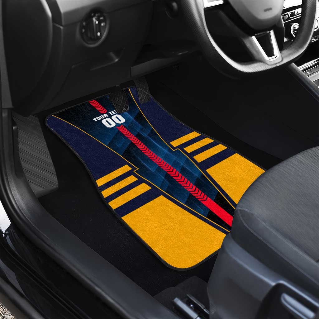 Personalized Adelaide Crows Car Mats Modern Geometric Sports Graphic Style