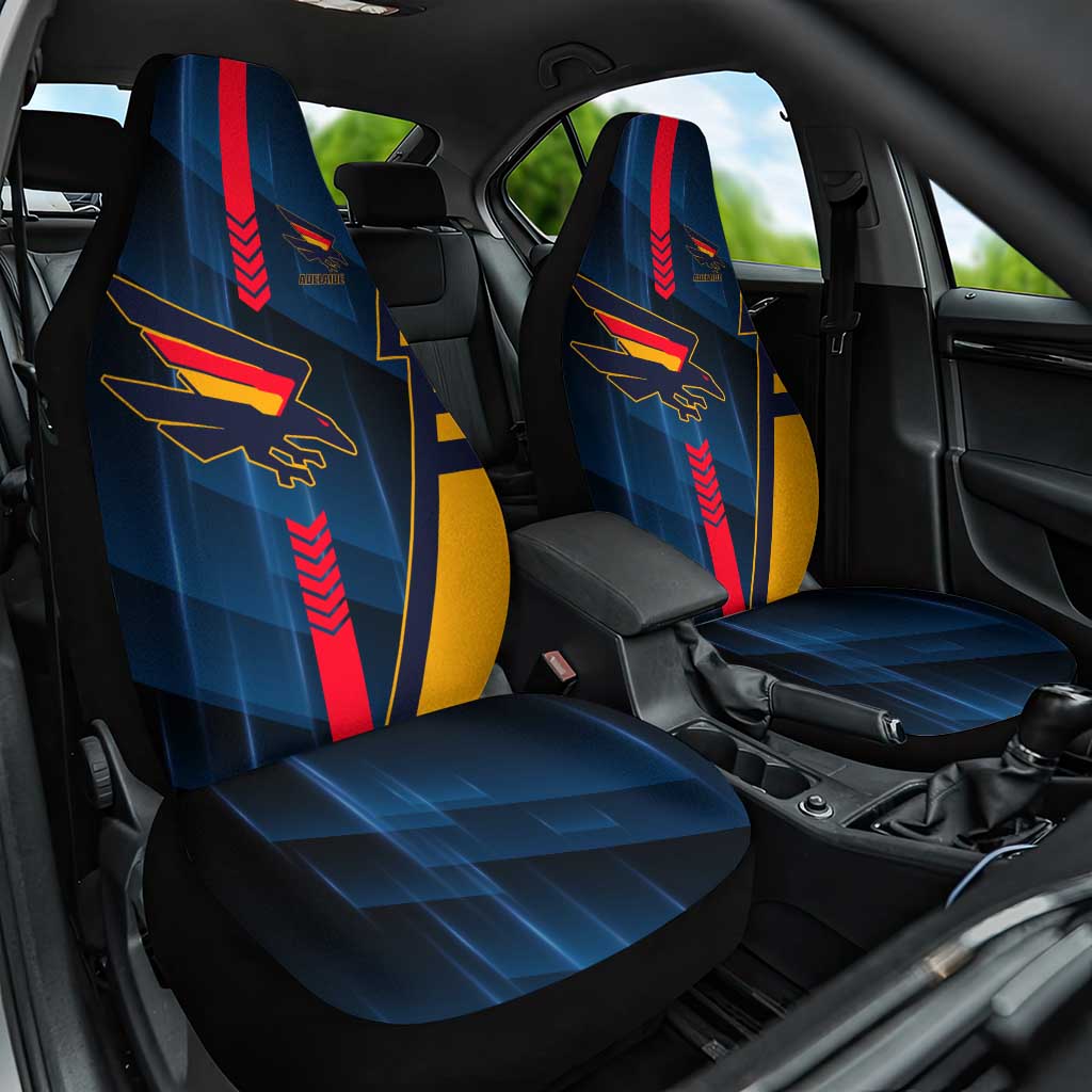 Adelaide Crows Car Seat Cover Modern Geometric Sports Graphic Style