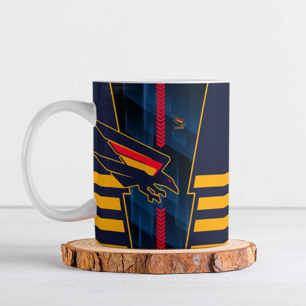 Personalized Adelaide Crows Ceramic Mug Modern Geometric Sports Graphic Style