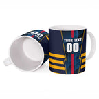 Personalized Adelaide Crows Ceramic Mug Modern Geometric Sports Graphic Style