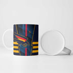 Personalized Adelaide Crows Ceramic Mug Modern Geometric Sports Graphic Style