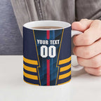 Personalized Adelaide Crows Ceramic Mug Modern Geometric Sports Graphic Style