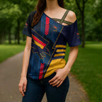 Personalized Adelaide Crows Cross Shoulder Shirt Modern Geometric Sports Graphic Style