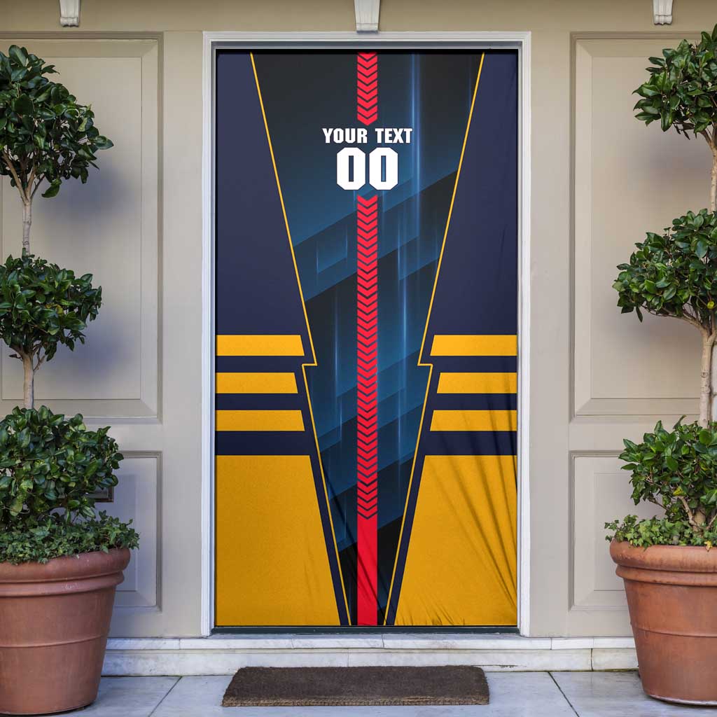 Personalized Adelaide Crows Door Cover Modern Geometric Sports Graphic Style
