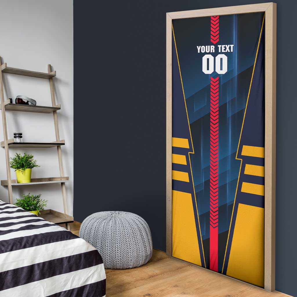 Personalized Adelaide Crows Door Cover Modern Geometric Sports Graphic Style