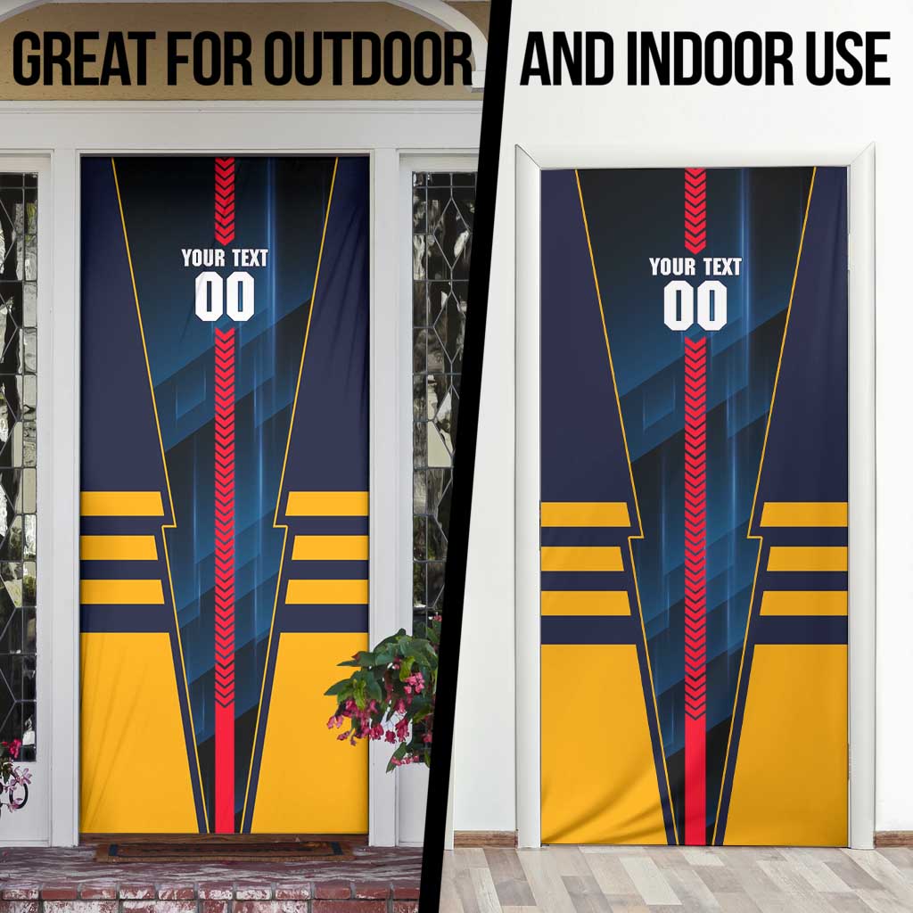 Personalized Adelaide Crows Door Cover Modern Geometric Sports Graphic Style
