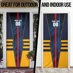 Personalized Adelaide Crows Door Cover Modern Geometric Sports Graphic Style