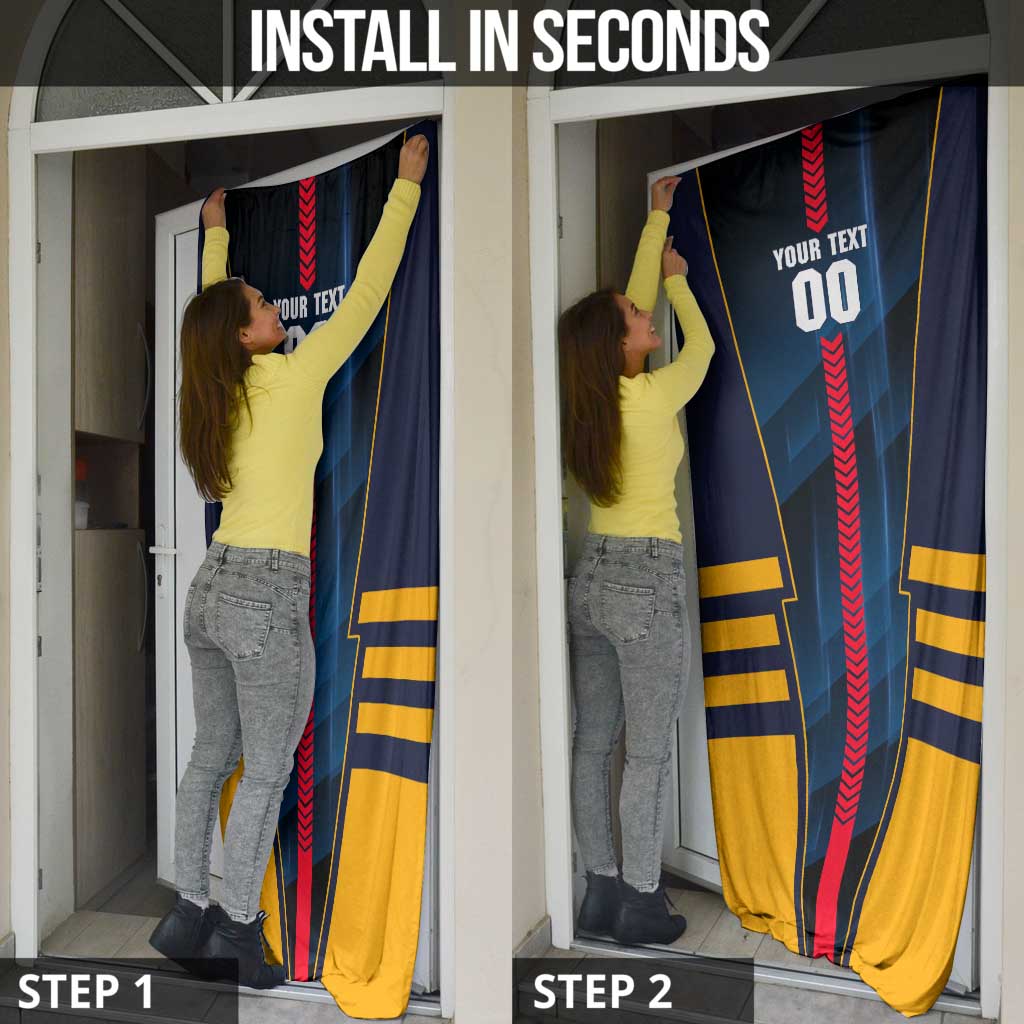 Personalized Adelaide Crows Door Cover Modern Geometric Sports Graphic Style