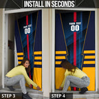 Personalized Adelaide Crows Door Cover Modern Geometric Sports Graphic Style