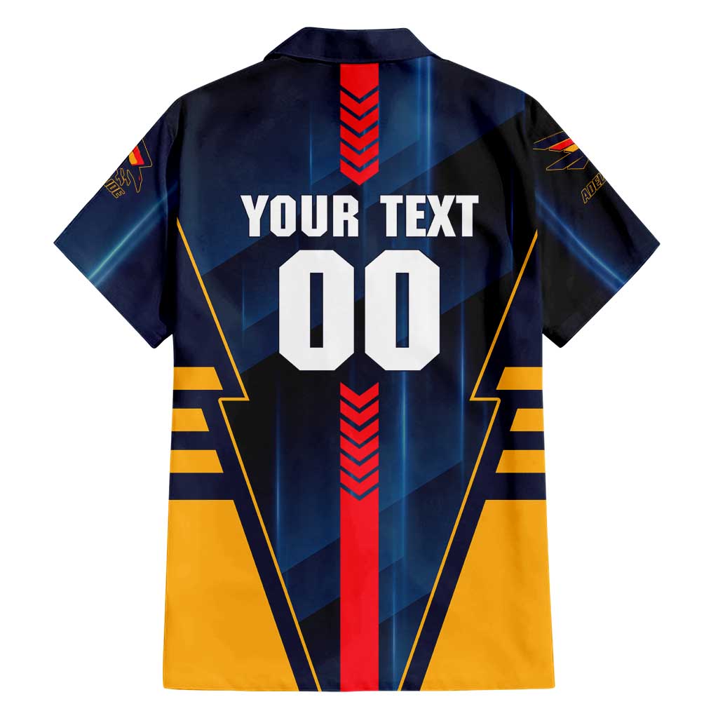 Personalized Adelaide Crows Family Matching Long Sleeve Bodycon Dress and Hawaiian Shirt Modern Geometric Sports Graphic Style