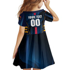 Personalized Adelaide Crows Family Matching Off Shoulder Maxi Dress and Hawaiian Shirt Modern Geometric Sports Graphic Style