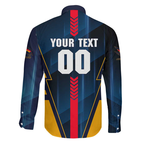 Personalized Adelaide Crows Family Matching Puletasi and Hawaiian Shirt Modern Geometric Sports Graphic Style