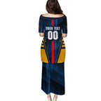 Personalized Adelaide Crows Family Matching Puletasi and Hawaiian Shirt Modern Geometric Sports Graphic Style