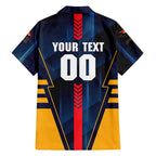 Personalized Adelaide Crows Family Matching Summer Maxi Dress and Hawaiian Shirt Modern Geometric Sports Graphic Style